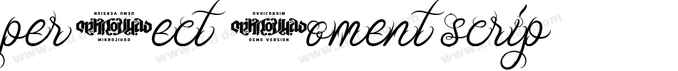 perfect Moment scrip字体转换